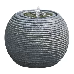 Solar-powered Spherical Water Feature (H)30cm