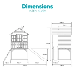 TP Toys 7.5x5 Hill Top Timber Tower Slide Playhouse Assembly Required 7 TP Toys 7.5x5 Hill Top Timber Tower Slide Playhouse Assembly Required -Hozelock Shop tp toys 7 5x5 hill top timber tower slide playhouse assembly required5021854803185 02t bq