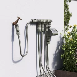 Verve 4-way Hose Pipe Connector -Hozelock Shop verve 4 way hose pipe connector5059340251066 02i