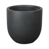 Verve Ammer Dark Grey Fibreclay Circular Plant Pot (Dia)28cm -Hozelock Shop verve ammer dark grey fibreclay circular plant pot dia 28cm5059340327662 02c
