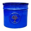 Verve Barcău Blue Ceramic Round Plant Pot (Dia)30cm -Hozelock Shop verve barcau blue ceramic round plant pot dia 30cm5059340327730 02c