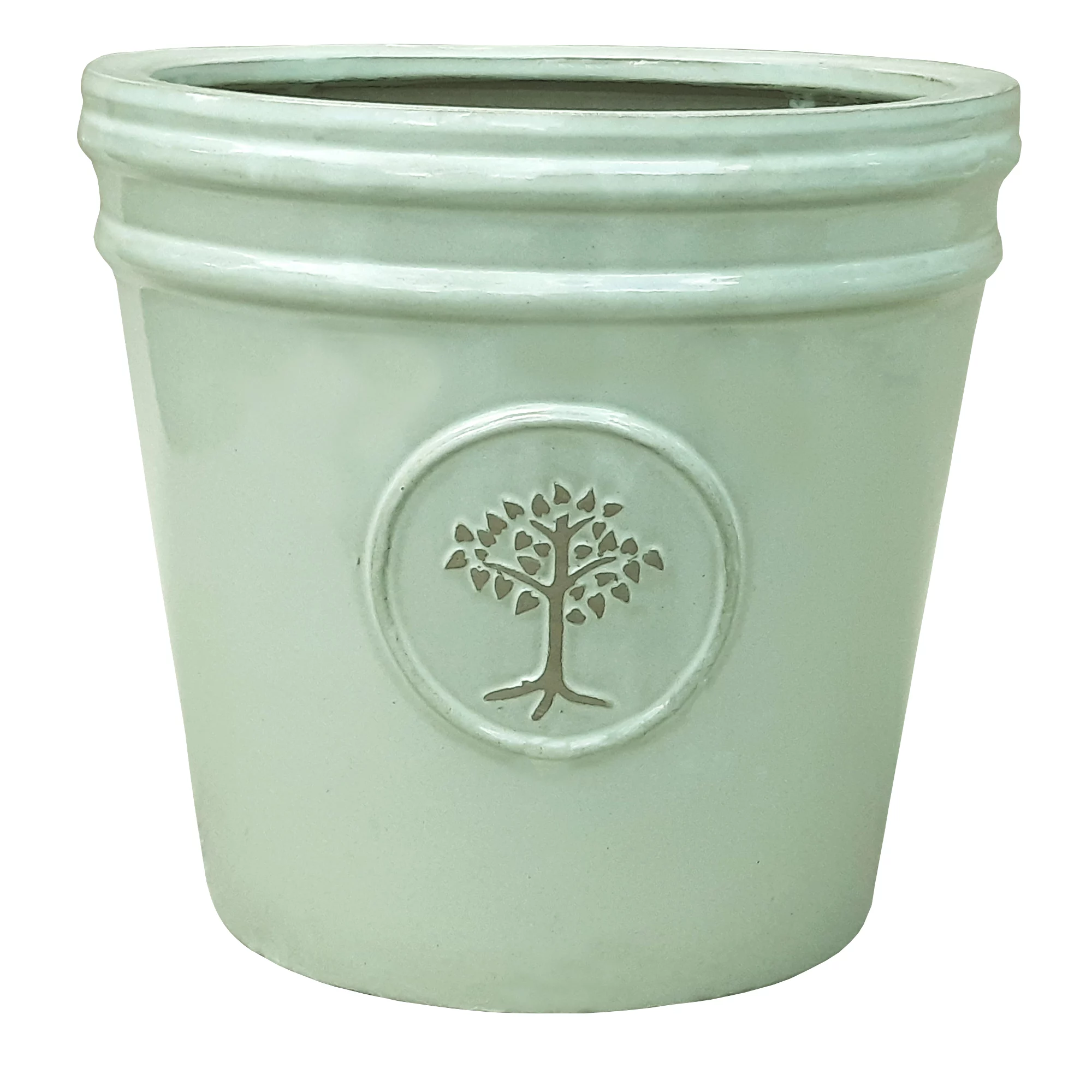 Verve Barcău Olive Ceramic Circular Plant pot (Dia)32cm Verve Barcău Olive Ceramic Circular Plant Pot (Dia)32cm -Hozelock Shop verve barcau olive ceramic circular plant pot dia 32cm5059340327785 02c