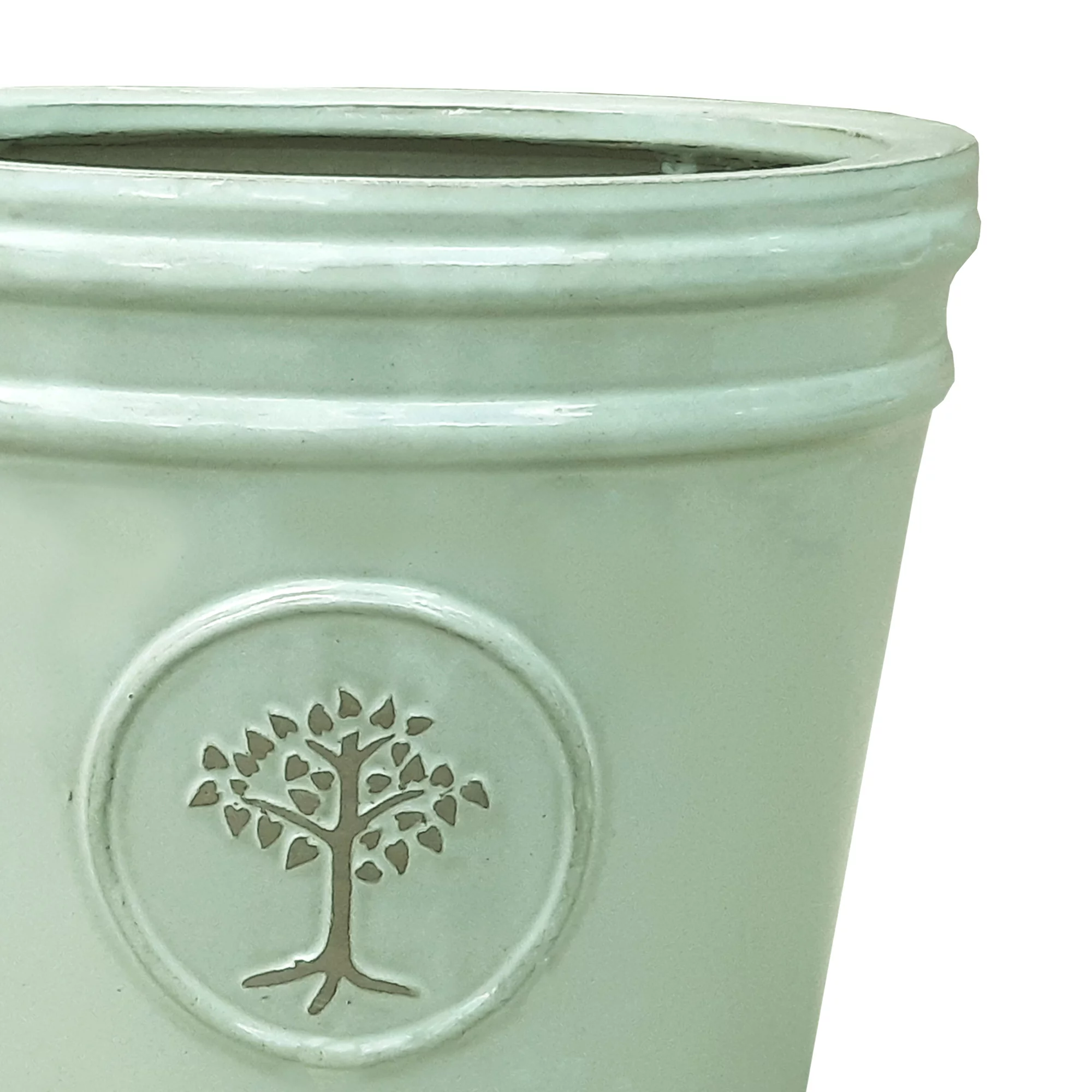 Verve Barcău Olive Ceramic Circular Plant pot (Dia)32cm Verve Barcău Olive Ceramic Circular Plant Pot (Dia)32cm -Hozelock Shop verve barcau olive ceramic circular plant pot dia 32cm5059340327785 36c