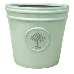 Verve Barcău Olive Ceramic Circular Plant Pot (Dia)40cm