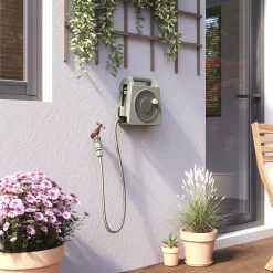 Verve Freestanding Manual Hose Reel Set (L)10m -Hozelock Shop verve freestanding manual hose reel set l 10m5059340250946 03i