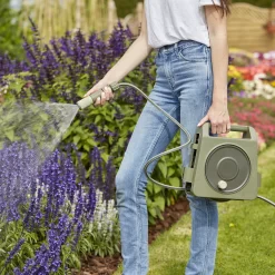 Verve Freestanding Manual Hose Reel Set (L)10m -Hozelock Shop verve freestanding manual hose reel set l 10m5059340250946 04i