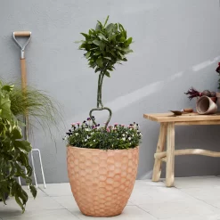 Verve Gudenå Natural Terracotta Honeycomb Circular Plant Pot (Dia)32cm -Hozelock Shop verve gudena natural terracotta honeycomb circular plant pot dia 32cm5059340327624 01i