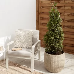 Verve Kulun Beige Knitted Effect Fibreclay Circular Plant Pot (Dia)46cm -Hozelock Shop verve kulun beige knitted effect fibreclay circular plant pot dia 46cm5059340327679 01i