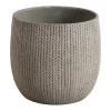 Verve Kulun Beige Knitted Effect Fibreclay Circular Plant Pot (Dia)46cm -Hozelock Shop verve kulun beige knitted effect fibreclay circular plant pot dia 46cm5059340327679 02c