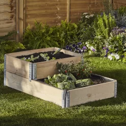 Verve Large Pine & Steel Rectangular Raised Bed Kit 0.96m² -Hozelock Shop verve large pine steel rectangular raised bed kit 0 96m 3663602760207 01i bq
