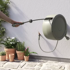 Verve Wall-mounted Auto Hose Reel Set (L)35m -Hozelock Shop verve wall mounted auto hose reel set l 35m5059340250977 03i 1