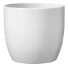 White Ceramic Round Plant Pot (Dia)21.5cm -Hozelock Shop white ceramic round plant pot dia 21 5cm3663602440826 02c
